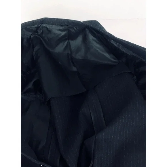42L Kilpatricks Omaha 1950/60s Vintage 2 Button Pure Wool Blazer Jacket Black